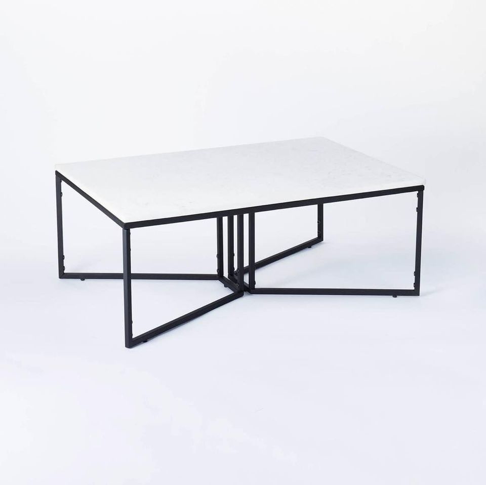 Threshold marble deals coffee table